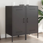 Credenze 2 pz Nere 36x39x79 cm in Acciaio 843013