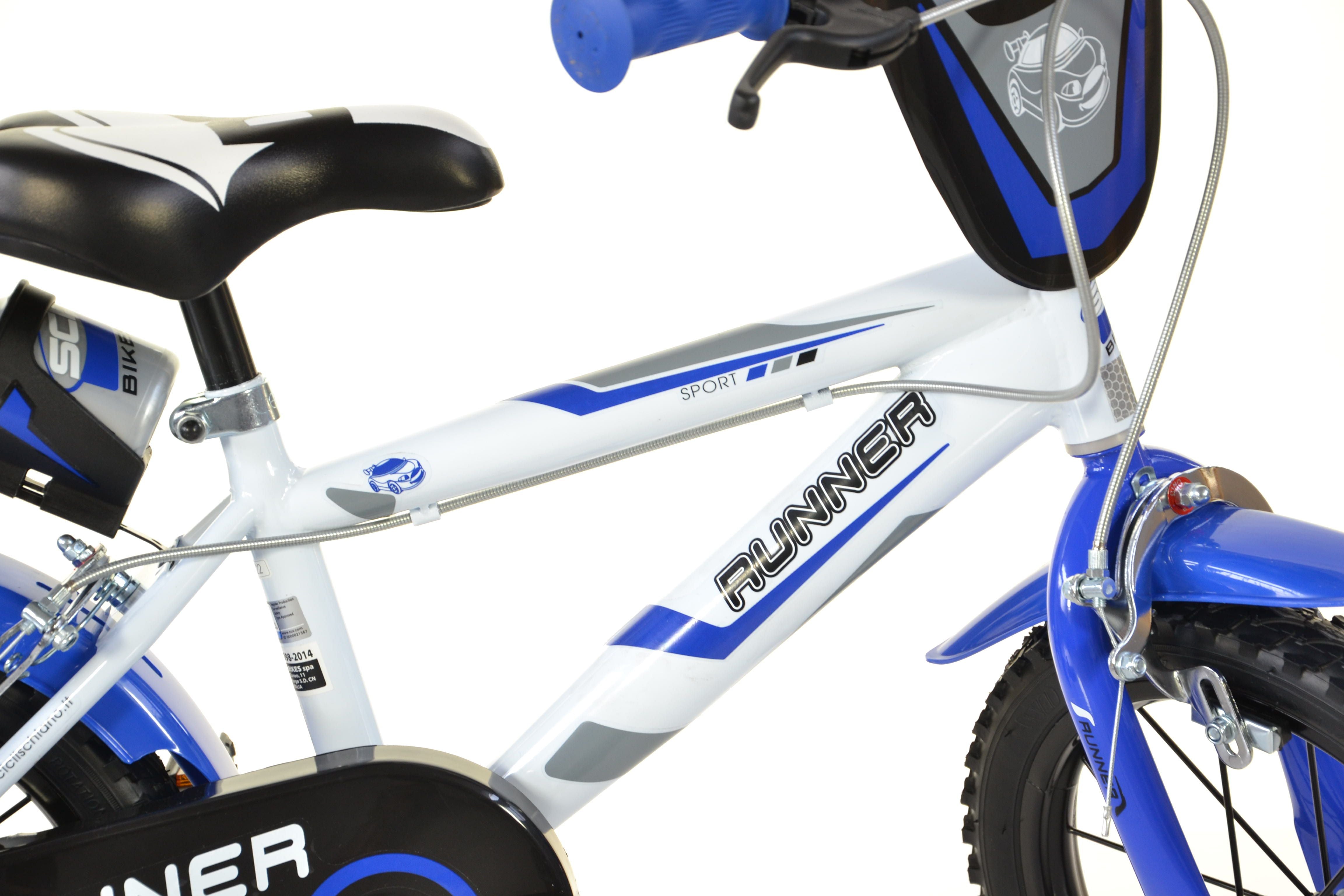 SCH RUNNER 14", bicicletta per bambini, adatta a bambini tra i 4 e i 6 anni, per altezza tra 100 e 120 cm, con  campanel