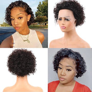 Pruiken per donne - Capelli finti - Finta capigliatura - 16 cm - Lavabile