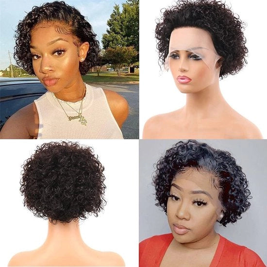 Pruiken per donne - Capelli finti - Finta capigliatura - 16 cm - Lavabile