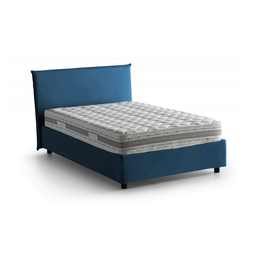 Alush, Letto Piazza e Mezza Materasso Incluso Made in Italy, blu