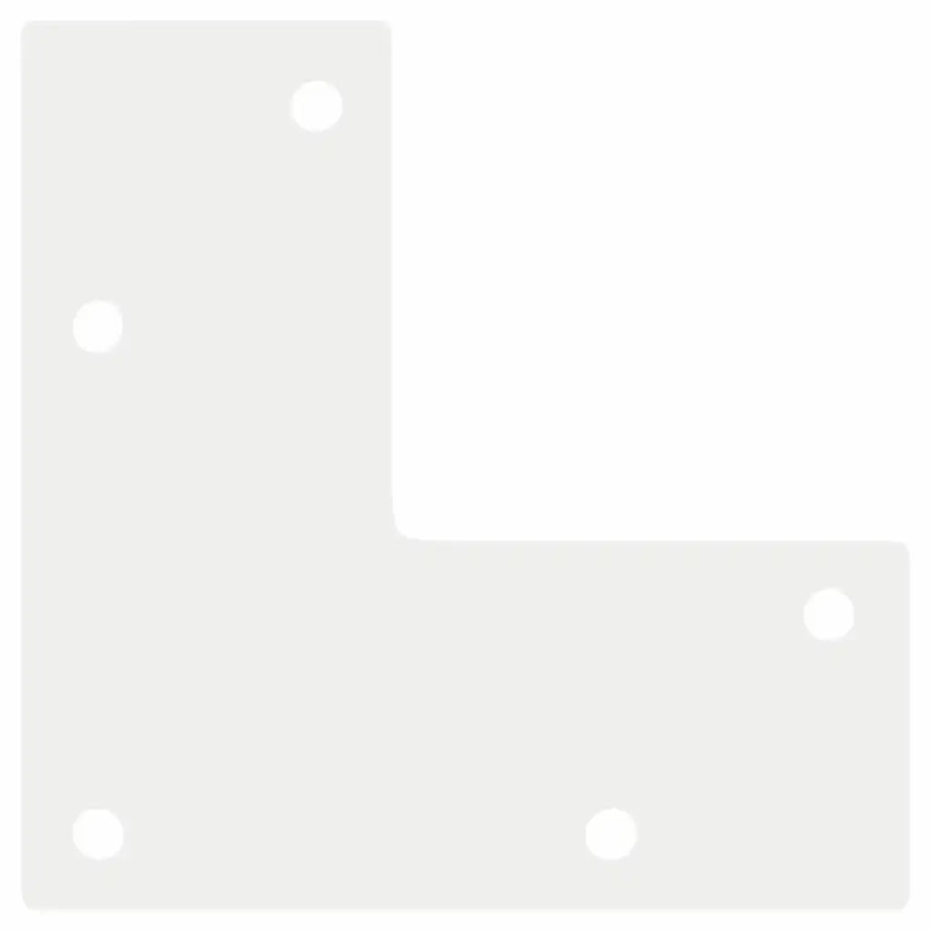 Gambe per Tavolino da Caffè Forma Conica 4 pz Bianco 30-31 cm Acciaio 4012509