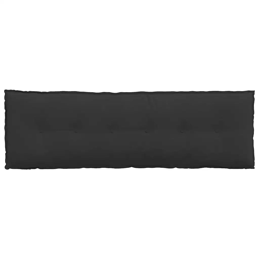 Cuscino per Schiena Nero 160 x 50 cm Tessuto in Microfibra 42014905