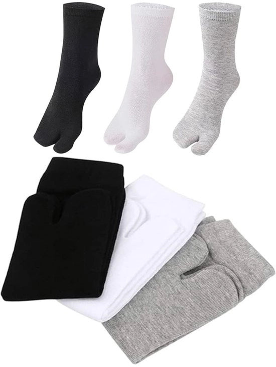 Sokke per bambini con progetto a dita separate - ademanti - antiscivolo - per uomini/donne - ideali per slippers per bambini - 6 paia - calzettoni per bambini