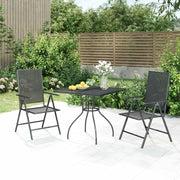Set da Pranzo da Giardino 3 pz in Acciaio Antracitecod mxl 100710