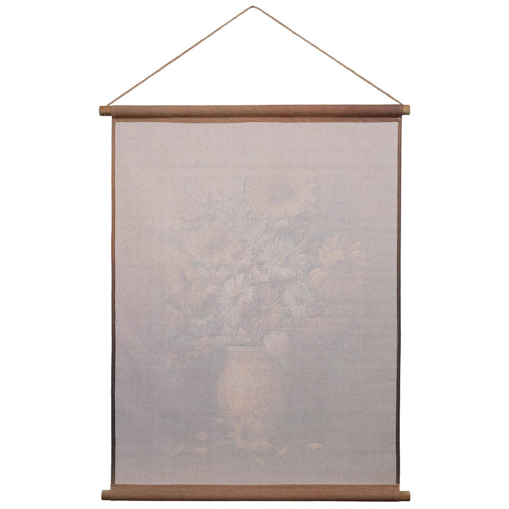 Tela pergamena in tessuto stampato 76x97x2,5h cm