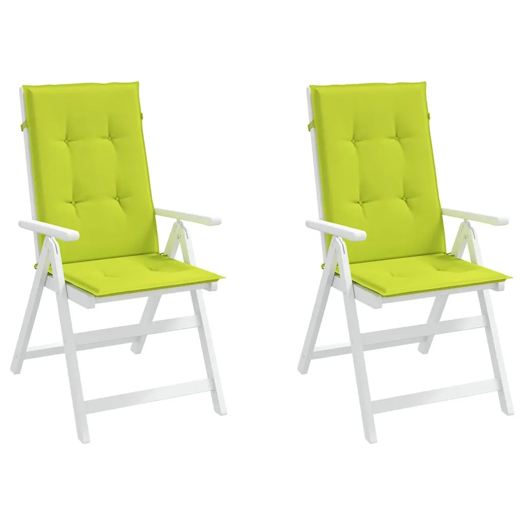 Cuscini per Sedie 2 pz Verdi 120x50x3 cm in Tessutocod mxl 119336