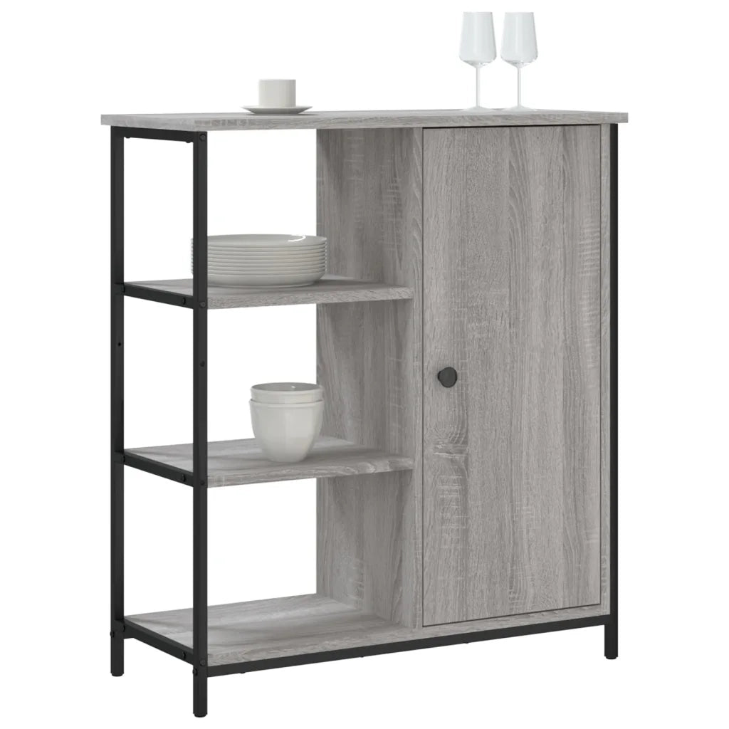 Credenza-Buffet-Armadio da cucina Grigio Sonoma 70x30x80 cm in Legno Multistrato 416543