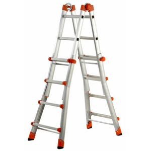 Scala telescopica in alluminio media 4+4 modello peppina