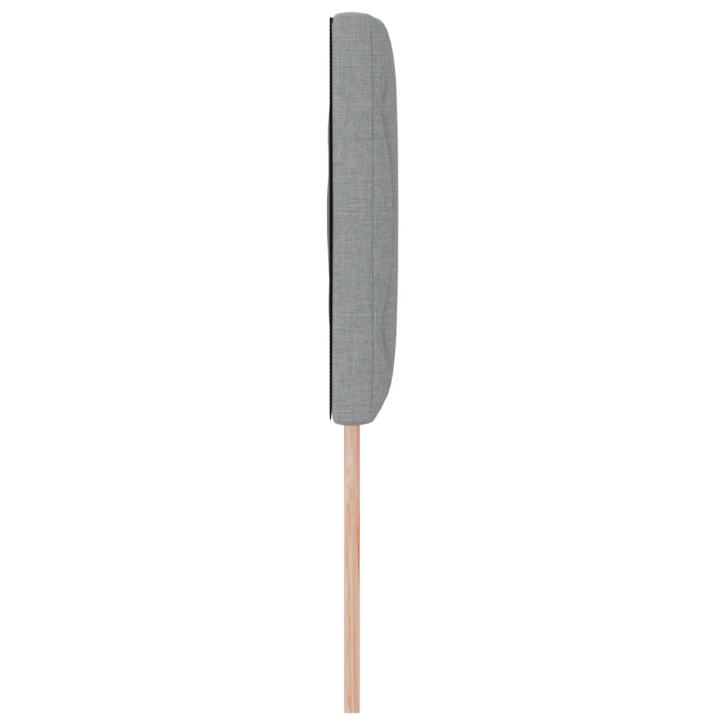 Testiera  Design a Blocchi a Diamante Grigio Chiaro 160 cm in Tessuto