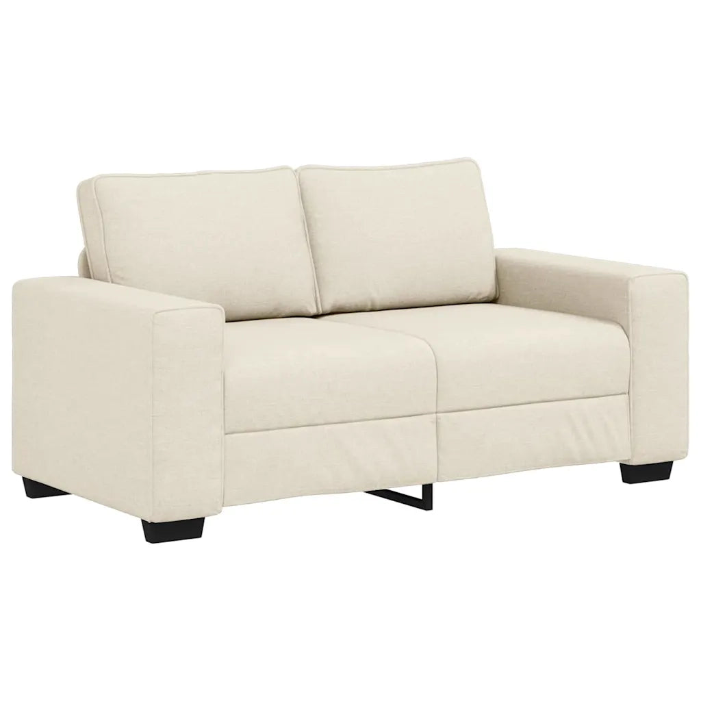 Divano 3 pz Beige Tessuto misto lino 3324606