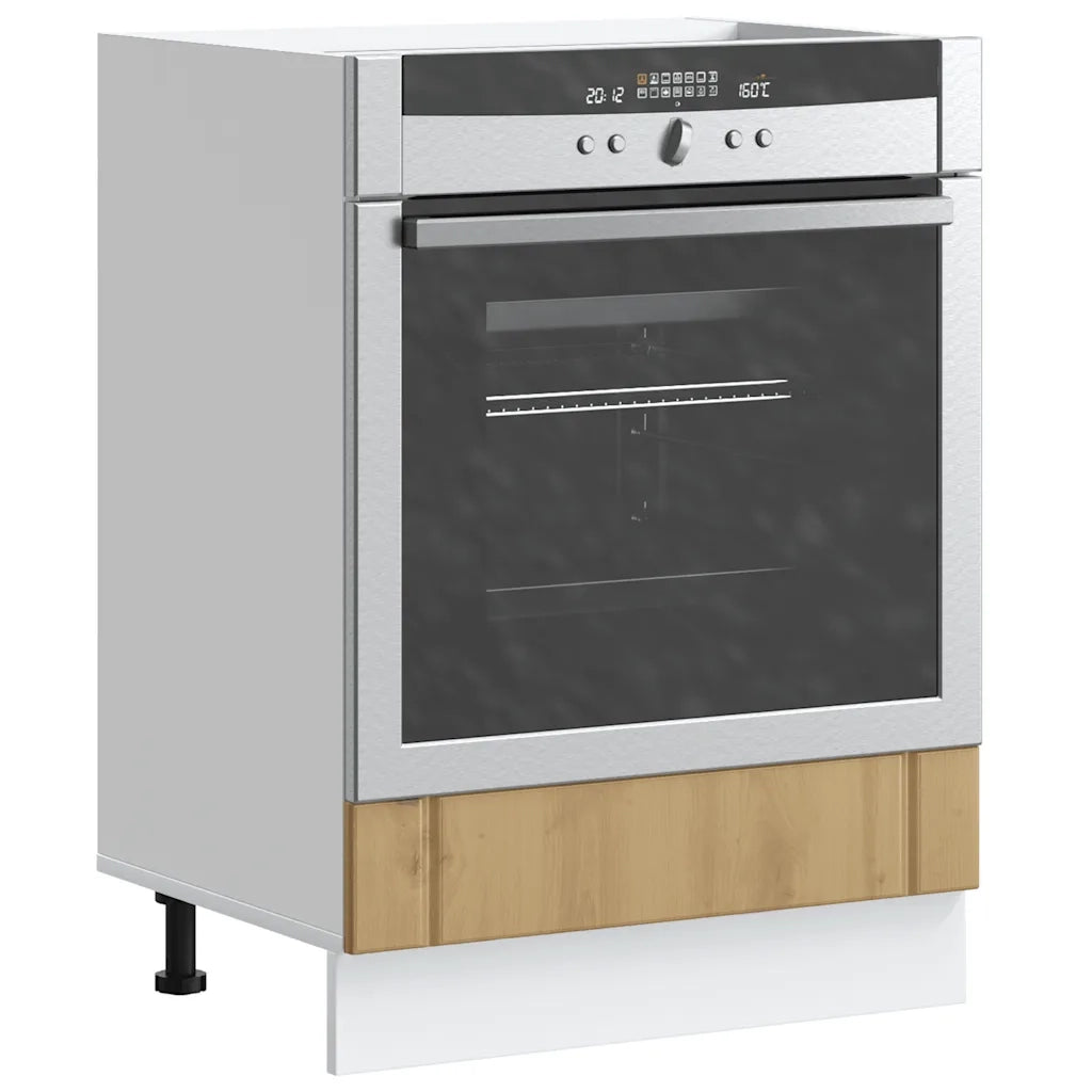 Pensile da cucina | Armadio Forno Lucca Rovere Artigianale in Legno Multistrato