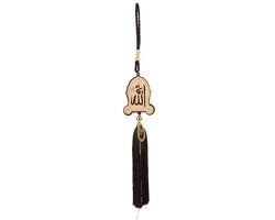Decorazione per Auto - Hanger in Imitazione di Legno - Ornamento per Ramadan - Specchio Retrovisore Decorativo - Decorazione per la Casa - Regalo per la Festa di Ramadan - Finestra di Alta Qualità