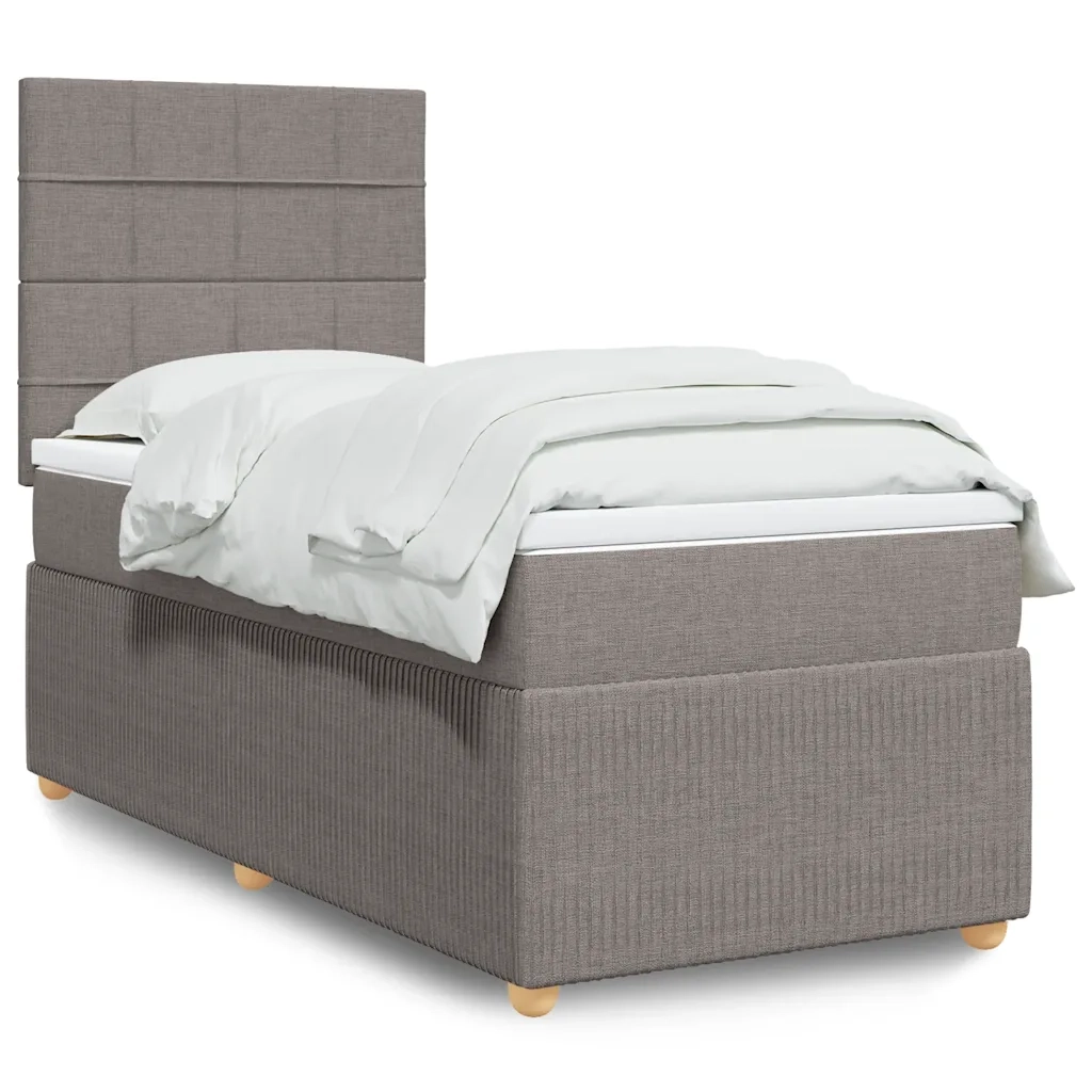 Giroletto a Molle con Materasso Tortora 80x200 cm inTessuto 3291887
