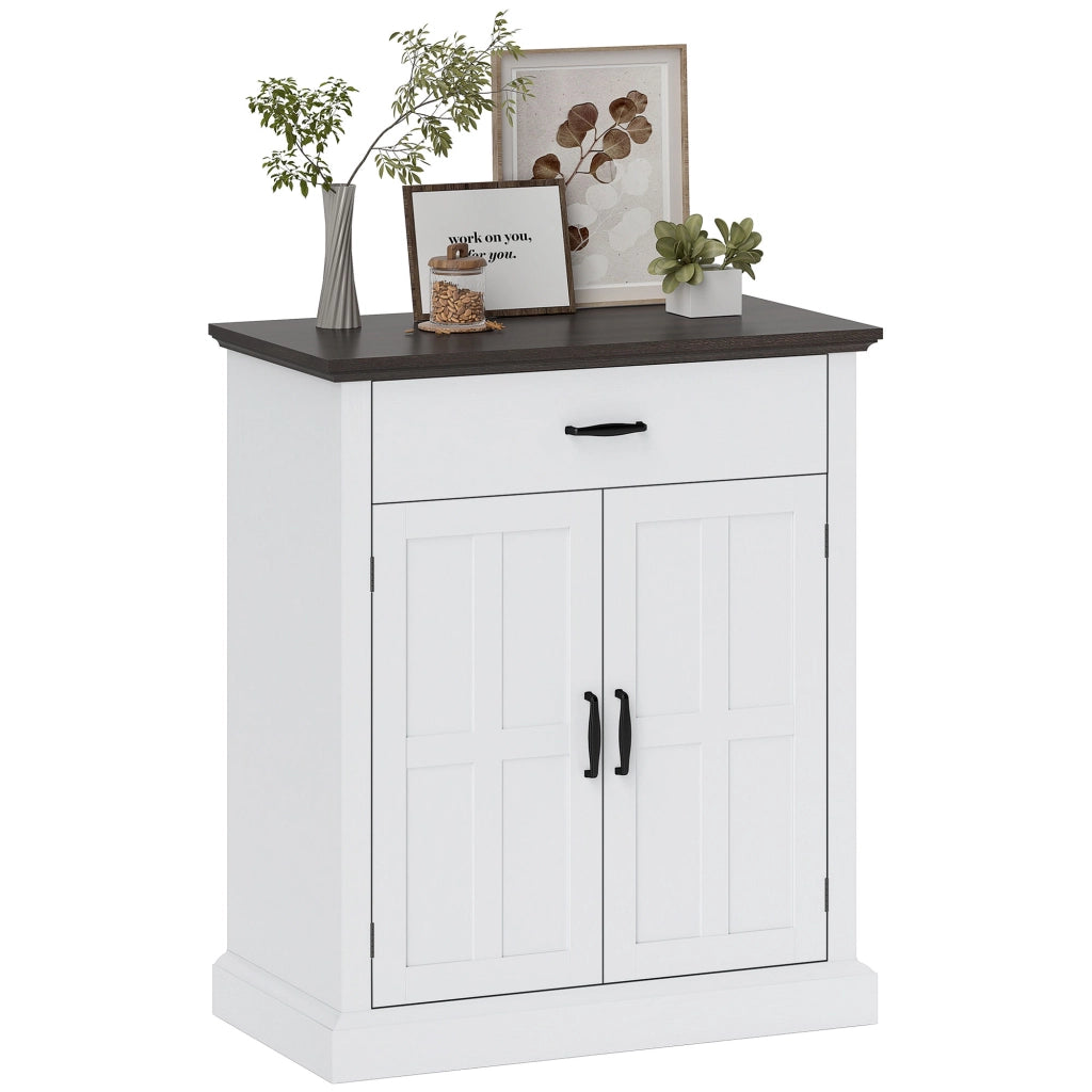 Mobile Ingresso con 2 Ante 1 Cassetto ¨C Xylo ¨C Bianco 75,2x40x91,5 cm
