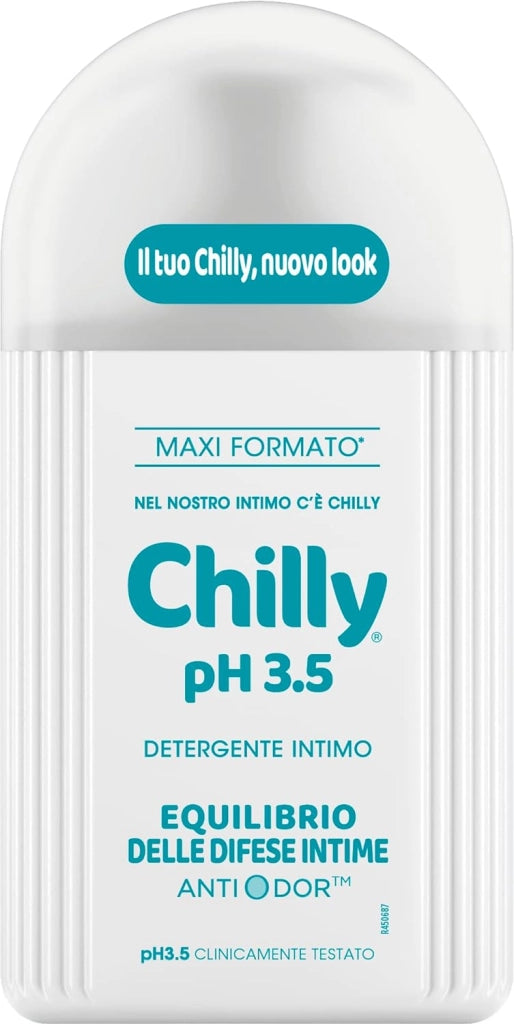 SET 4 CHILLY GEL DETERGENTE INTIMO DA 300ML MAXI NEW  PH 3.5