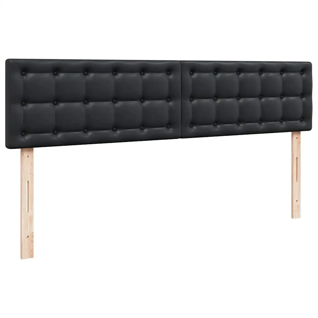 Pouf Letto con Materassi e LED Nero 180x200cm Similpelle 3312167