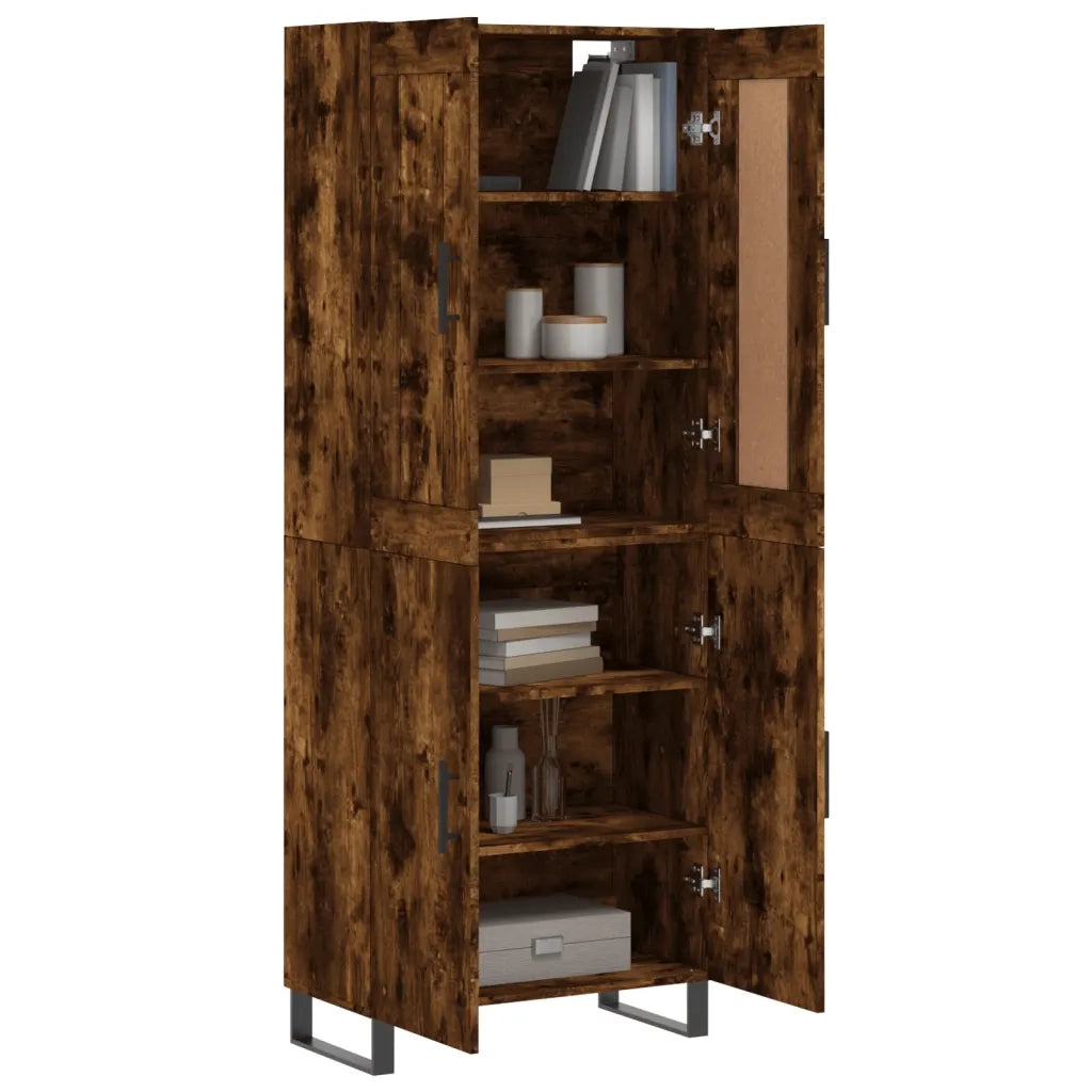 Credenza Rovere Fumo  69,5x34x180 cm in Legno Multistrato 3199582