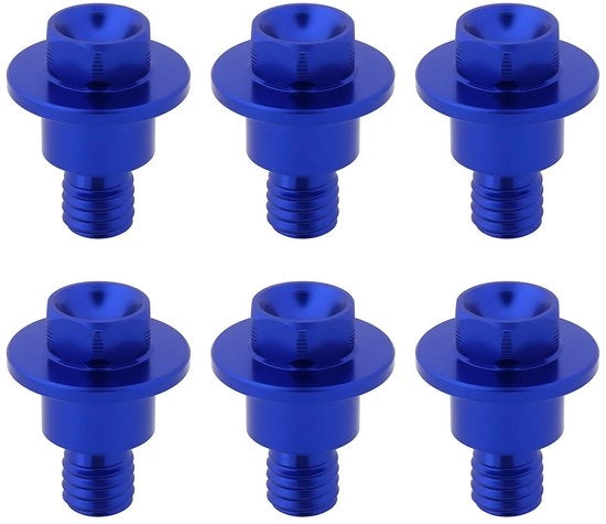 Guardia di Forcella - 6 Stck - Compatibile con KTM 125/150/200/250/300/350/450/85/65/50 SX/EXC/SXF/EXCF - Lame - Finestra Anodizzata - Resistente alla Corrosione - Protezione della Forcella
