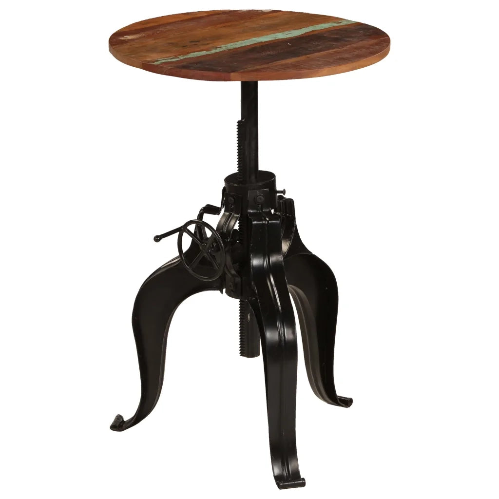 Tavolo da Bar in Legno Massello di Recupero 60x(76-110) cm cod mxl 7845