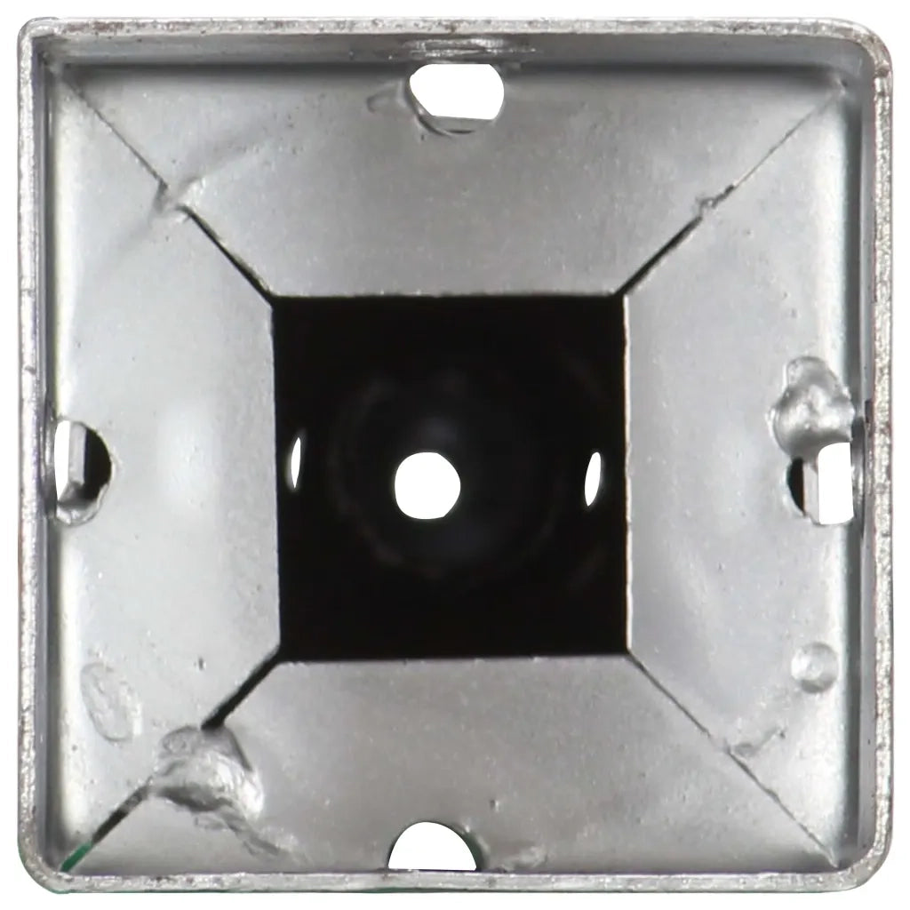 Picchetti di Terra 6 pz Argento 10x10x57 cm in Acciaio Zincato 145442