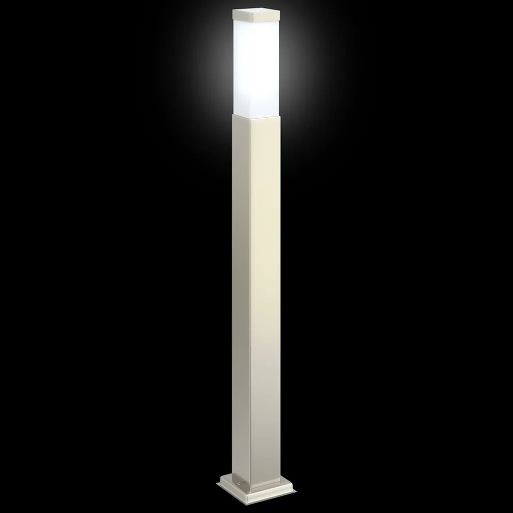 Lampioni a palo 3 pz 80 cm Acciaio Inox IP44 4006050