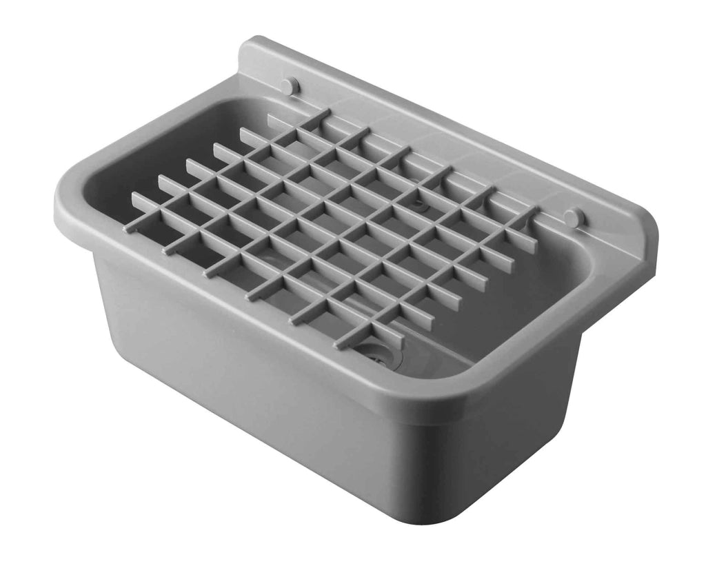 PILOZZO da muro in PP - Dim: 55 cm - Completo di GRIGLIA appoggiatutto - CR - Colore: GRIGIO PIETRA