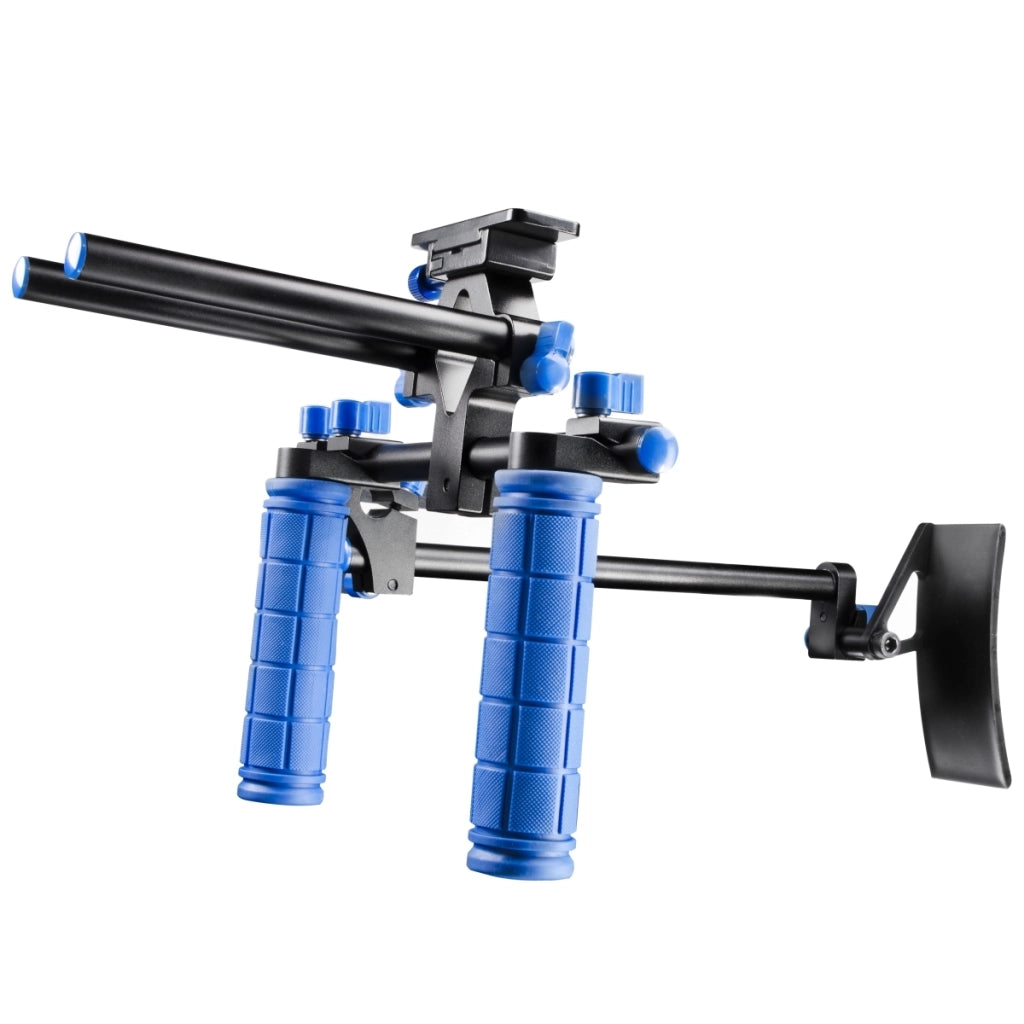 Pro Cineast III Treppiede video a spalla per DSLR Video Rig 18837 Nero, Blu
