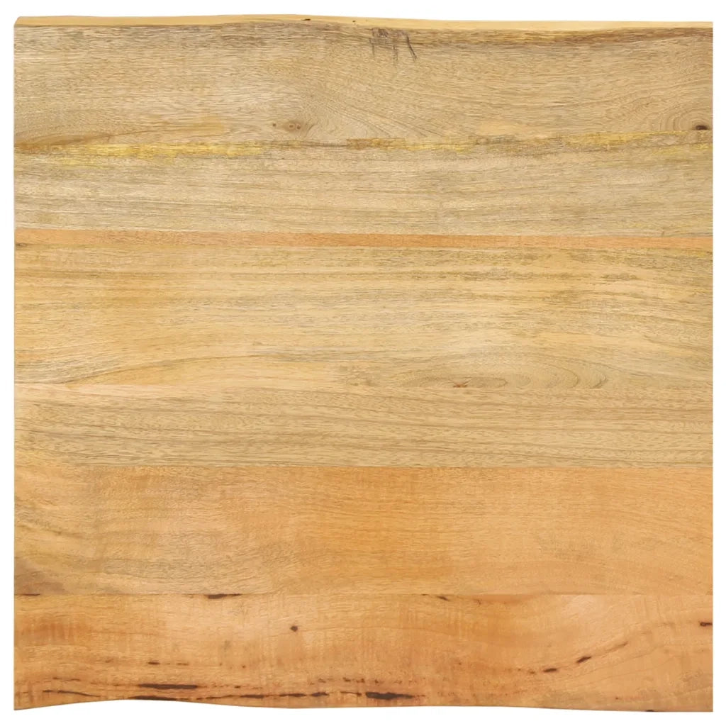Piano Tavolo 40x40x2,5 cm Bordi Vivi in Legno Massello di Mango 370702