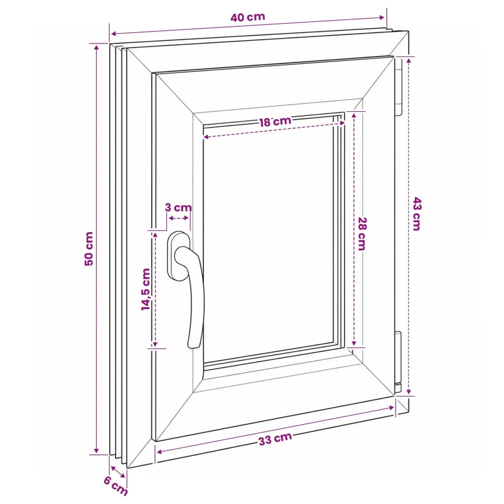 Finestra per Soffitta RISOR 40 x 50 cm PVC e Vetro 42047884