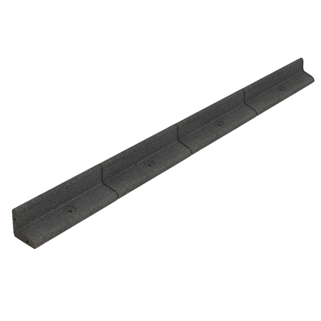 Bordura Flessibile da Giardino 8 x 1,2 m Grigio con Martello in Gomma
