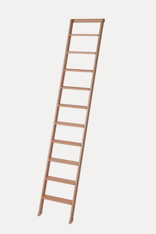 Scala Appoggio in Legno 10 Gradini H250 cm Naturale