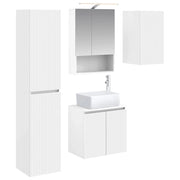 Set di Armadi da Bagno 5 pcs Bianco 50 x 14,5 x 70 cm 3407319