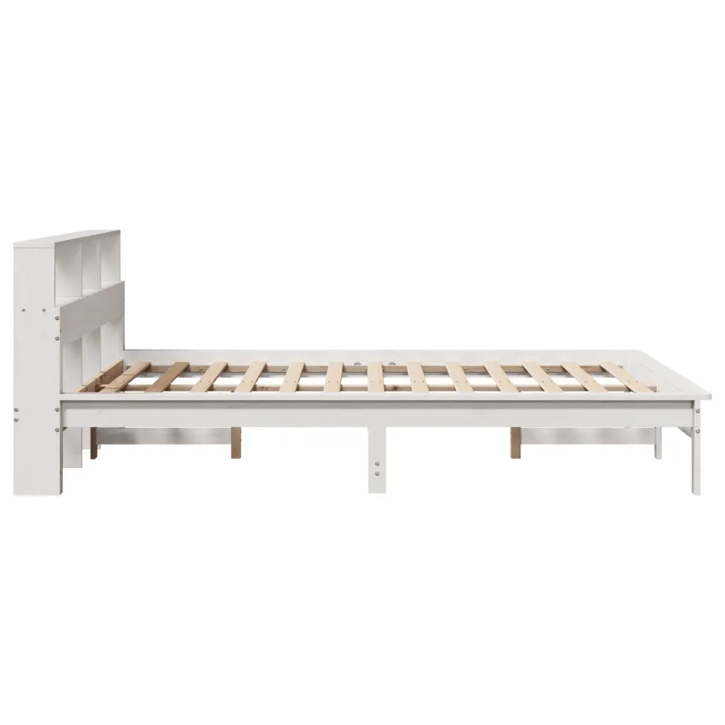 Letto senza Materasso Bianco 160x200 cm Legno Massello di Pino 3309732