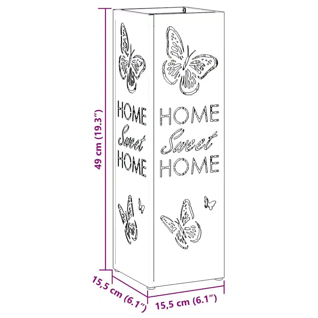 Supporto per Ombrellone Bianco 15,5 x 15,5 x 49 cm Metallo CFW5672273