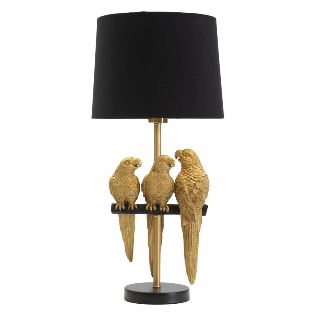 Lampada da Tavolo Pappagallo 3, Nero, Metallo, 30x30x62,5 cm