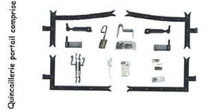 Cancello in legno "pieno" Larghezza 3,50 M Altezza 1,60/1,80 senza maniglia