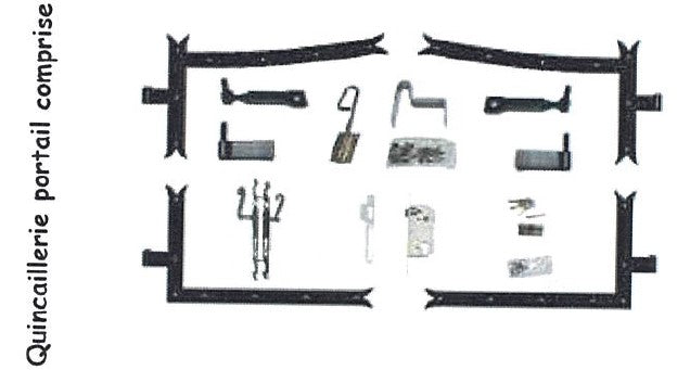 Cancello in legno "pieno" Larghezza 3 M Altezza 1,60/1,80 senza maniglia