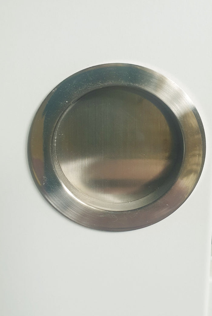 Porta Scorrevole Athena Bianca H204 x L83 + Binario in Alluminio e 2 Gusci