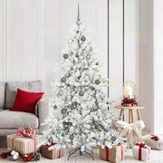 Albero di Natale Artificiale con Rami Pieghevoli Bianco 180 cm 3397717