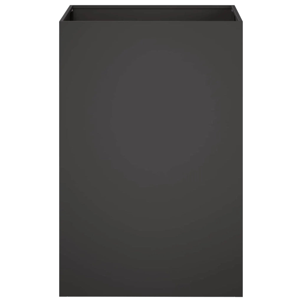 Vaso da giardino 2 pz Nero 50 x 50 x 75 cm 8005387