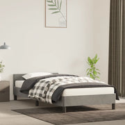 Giroletto senza Materasso-Struttura Letto Grigio Chiaro 90x200 cm Velluto 366002