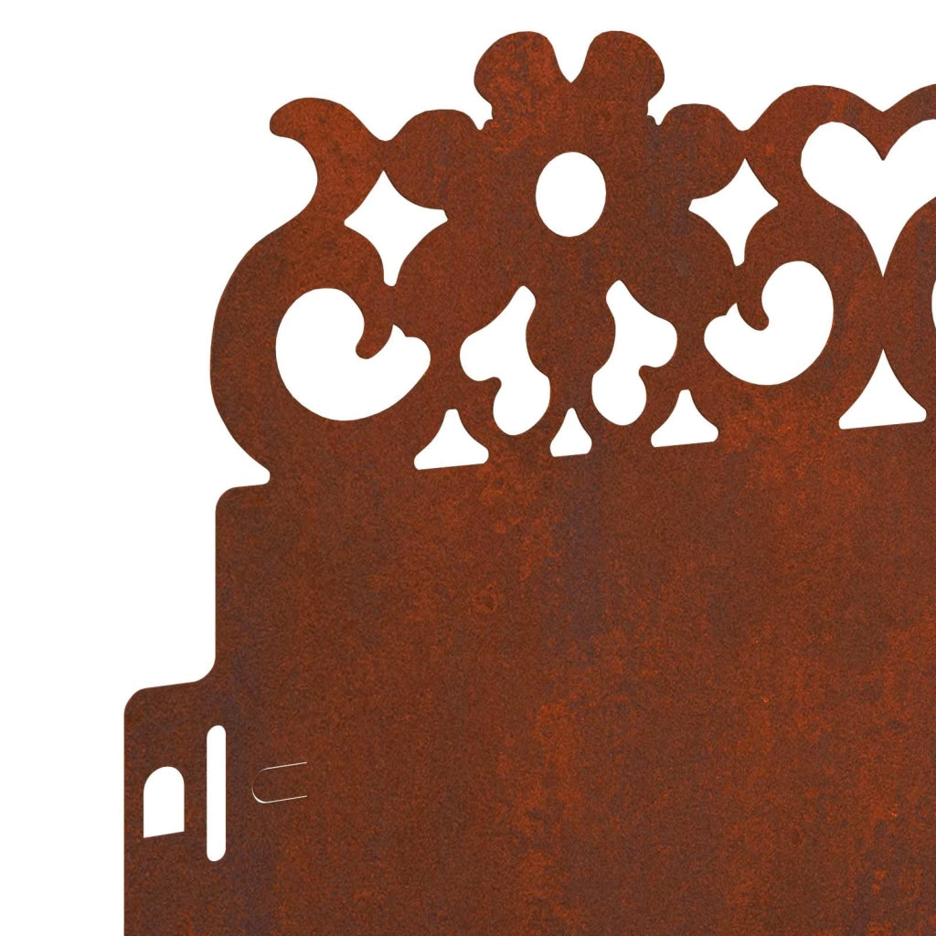 Bordure per prato 20 pz Ruggine 103 x 0,05 x 22 cm CFW3563506