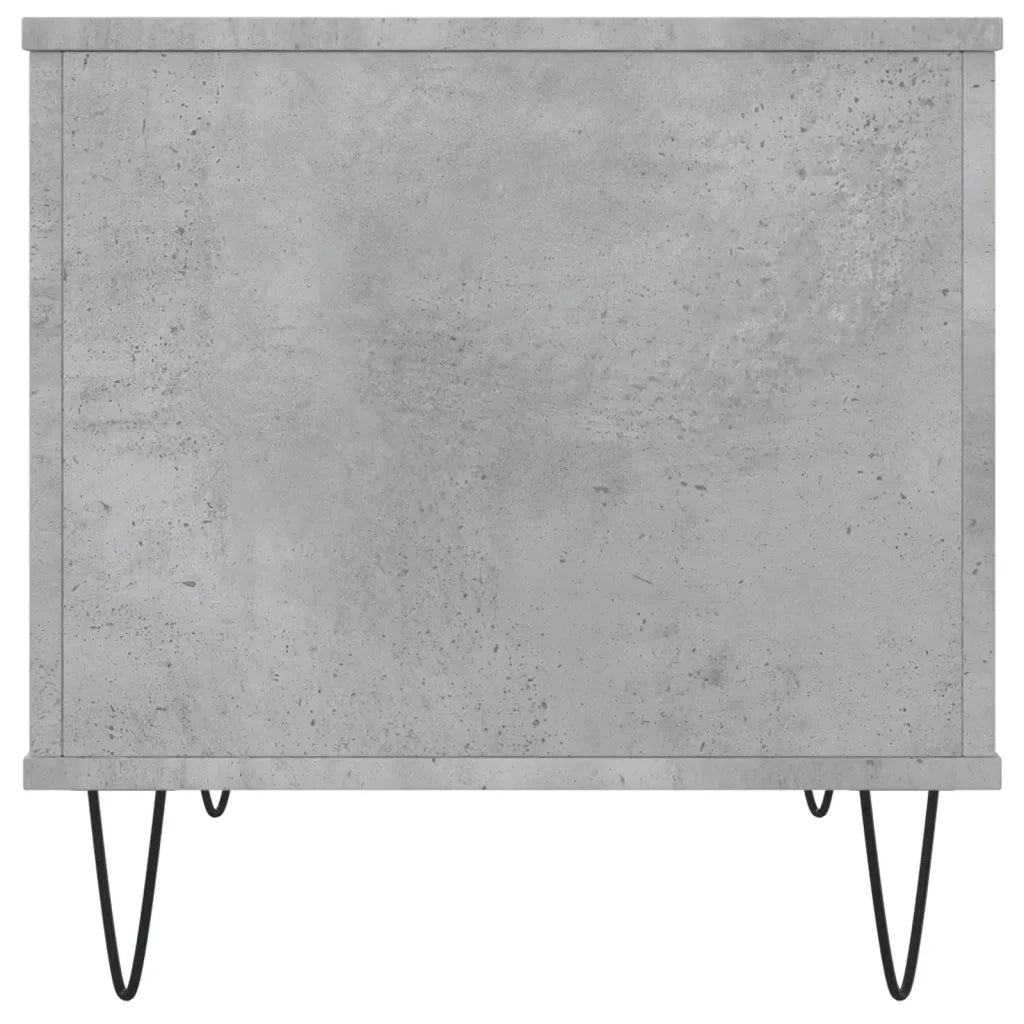 Tavolino Salotto Grigio Cemento 60x44,5x45 cm Legno Multistrato 830952