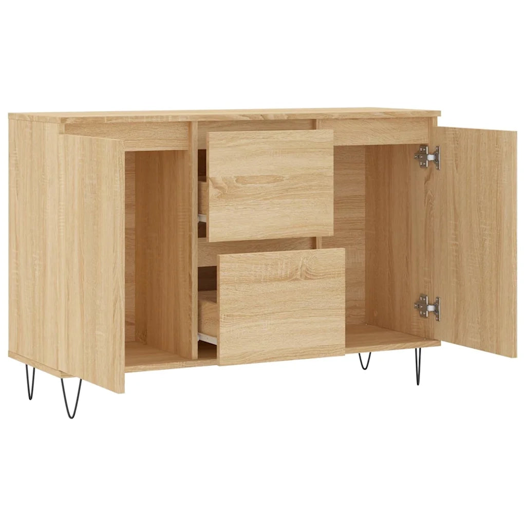 Credenza | Madia | Buffet da pranzo | Armadio da pranzo Rovere Sonoma 101,5x35x70 cm in Legno Multistrato