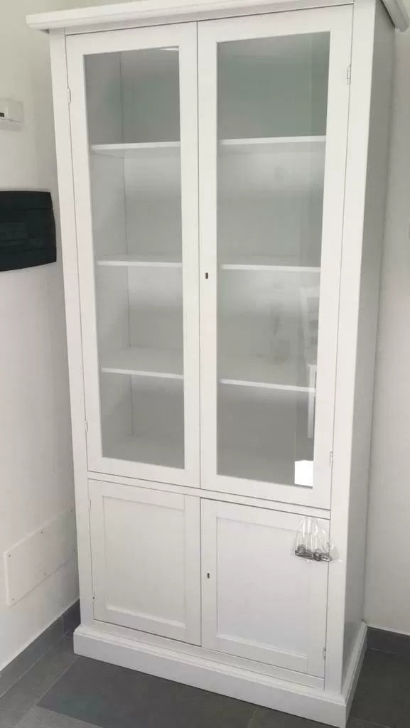 Soggiorno arte povera legno shabby chic bianco opaco - Mobili 2G