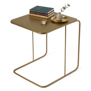 Cattaneo, Tavolino da Salotto Forma Rettangolare, 47x46x57h cm oro Lucido
