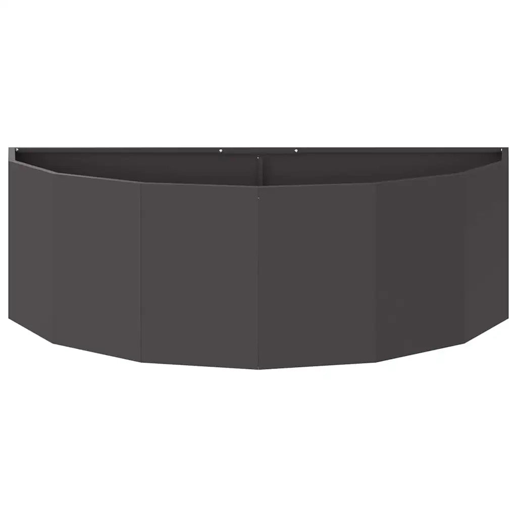Fioriera Nero 120 x 60 x 35 cm Acciaio 883682