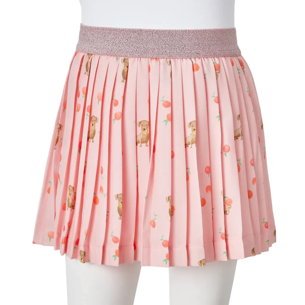 Gonna Plissettata da Bambina Arancione Chiaro 104 CFW2370056