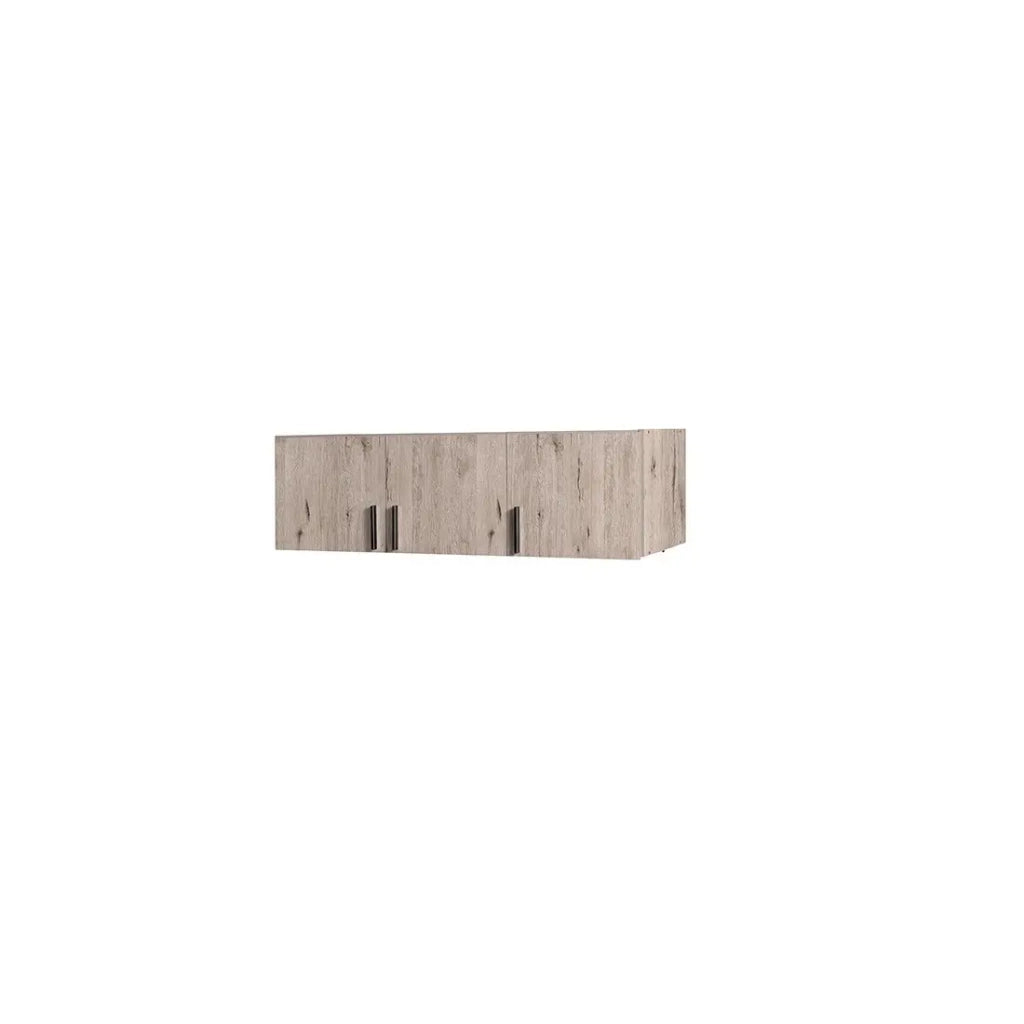 Surmobile 3 porte FLEX – Rovere wellington e grigio grafite – Armadio alto design